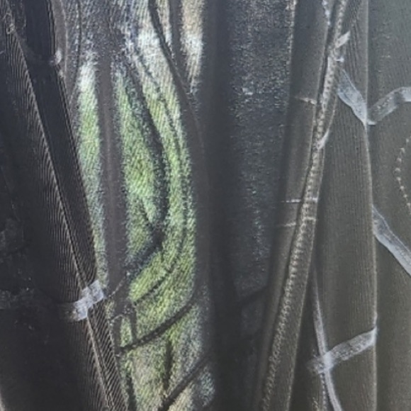 CHICO’S TRAVELS Large navy 2 PC long sleeve tie at waist top matching camisole - Picture 5 of 16